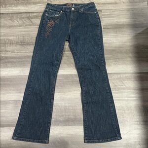 Vintage Kikit Embroidered Y2K Bootcut Leg Jeans Size 8
